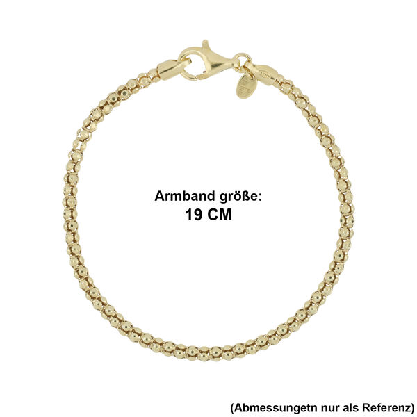 LA BELLA feinstes handgefertigtes Italienisches 925 Silber vergoldet Armband ca. 19 cm ca. 3,82g image number 4