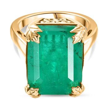 D'Joy Smaragd Triplett Quarz Ring - 18,56 ct.