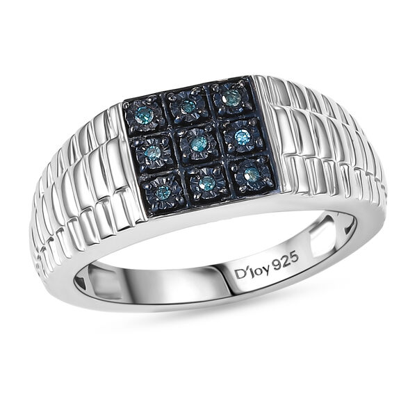 D'Joy Natürlicher Champagner Diamant Ring 925 Silber rosévergoldet (Größe 18.00) image number 3