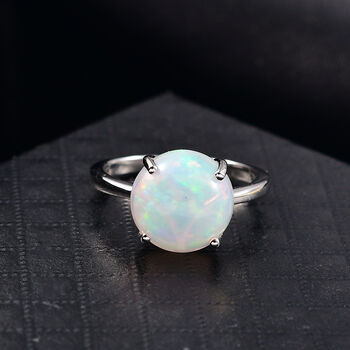 RHAPSODY AAAA nat&uuml;rlicher, &auml;thiopischer Welo Opal Ring in 950 Platin - 5 ct.