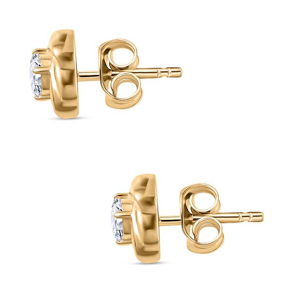 Moissanit Schmuckset, 925 Silber 750 Gelbgold Vermeil - 0,75 ct. image number 8