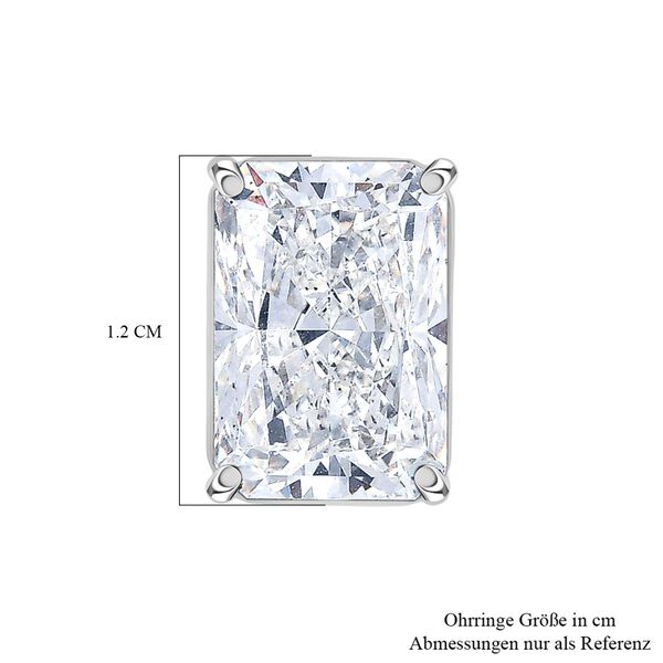 Lab Grown Diamant VS Ohrringe 950 Platin ca. 10,06 ct. image number 4