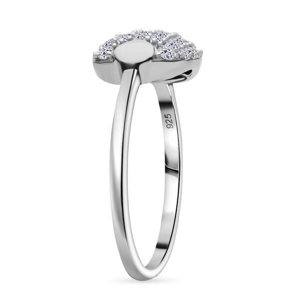 LUXURIANT SGL zertifizierter SI-GH Labor Diamant Ring, 925 Silber rhodiniert - 0,50 ct. image number 3