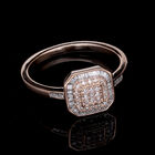 Natürlicher, rosa und SGL zertifizierter weißer Diamant-Ring - 0,33 ct. image number 1