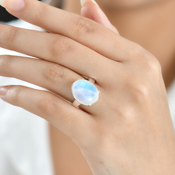 D'Joy AA Regenbogen Mondstein Ring - 10,87 ct. image number 3