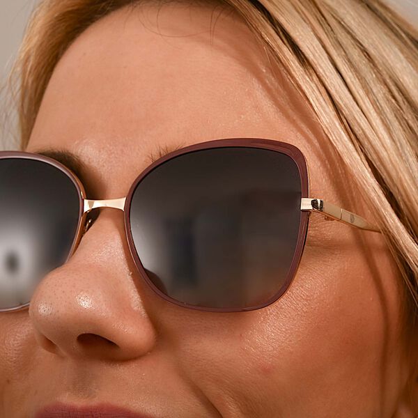 Sole und Luce - Swiss Eyewear - Graue Transparent-Polarisierende Sonnenbrille mit Rauch-/Schwarzt&ouml;nung image number 3