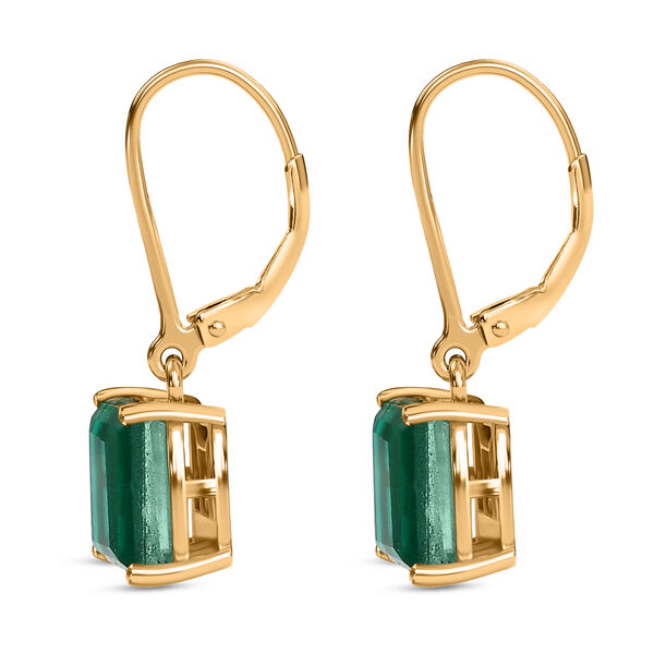 Smaragd Triplett Quarz Ohrringe - 2,90 ct. image number 5