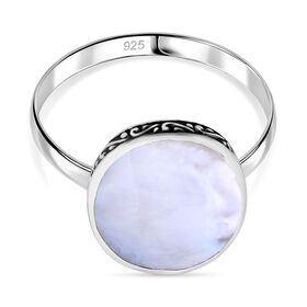Royal Bali - Perlmutt Ring 925 Silber (Größe 21.00)