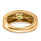 Natürlicher Peridot Ring 925 Silber vergoldet  ca. 0,68 ct image number 5