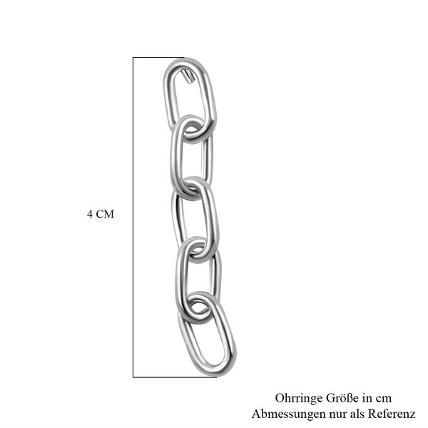 Büroklammer Ohrringe in 925 Silber image number 5