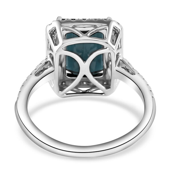 RHAPSODY AAAA Indicolith und Diamant-Ring, VS E-F, 950 Platin (Größe 17.00) ca. 3,70 ct image number 4