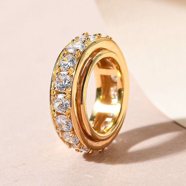 Zirkonia Eternity Anti-Stress Spinning Ring image number 2