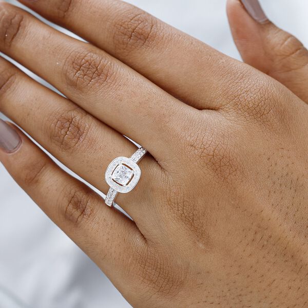 Lustro Stella - Zirkonia Ring, 925 Silber (Gr&ouml;&szlig;e 16.00) ca. 1,62 ct image number 3