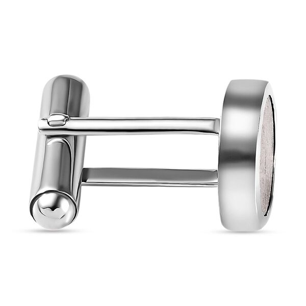 Muonionalusta Meteorit Schmuck Zubeh&ouml;r, 925 Silber rhodiniert, ca. 8.85 ct image number 3