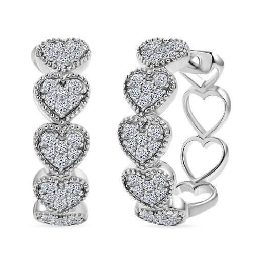 LUXURIANT DIAMOND- SGL zertifizierte SI-GH Labor Diamant Ohrringe, 925 Silber rhodiniert - 1,50 ct. image number 0
