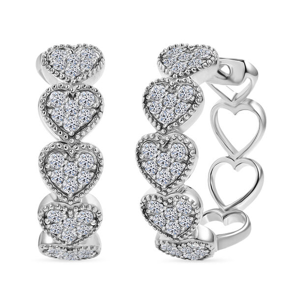 LUXURIANT DIAMOND- SGL zertifizierte SI-GH Labor Diamant Ohrringe, 925 Silber rhodiniert - 1,50 ct.