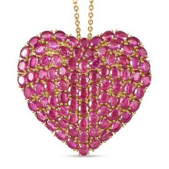 D'Joy afrikanischer Rubin Anh&auml;nger mit 45cm Kette - 23,26 ct.