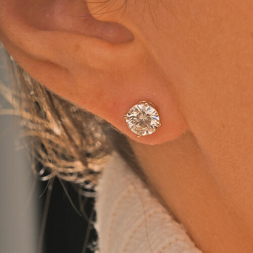 LUXURIANT DIAMOND- VS-GH Labor Diamant Ohrringe in 585 Gelbgold - 2 ct. image number 2