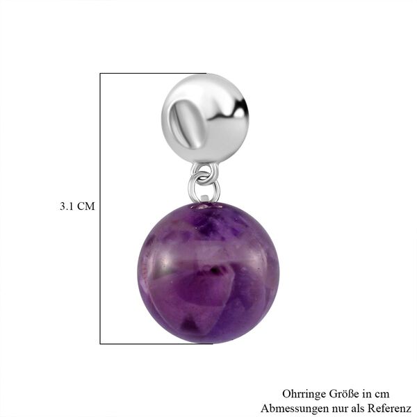 Afrikanische Amethyst-Ohrringe - 56 ct. image number 6