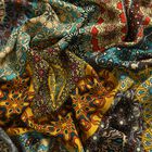 Taillen-Culottes mit Smok-Detail und Kaleidoskop-Muster, Einheitsgröße, grün image number 4