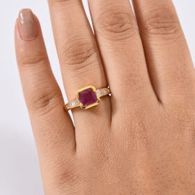 D'Joy Afrikanischer Rubin und Diamant Ring - 2,74 ct.