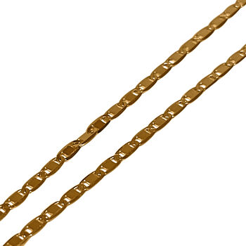 Italienische Valentino-Halskette, ca. 45 cm, 925 Silber vergoldet