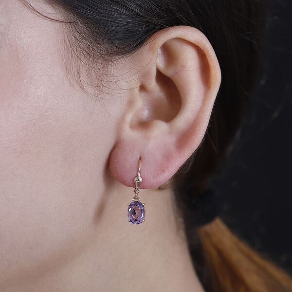 Rose de France Amethyst Ohrringe - 3,34 ct. image number 3
