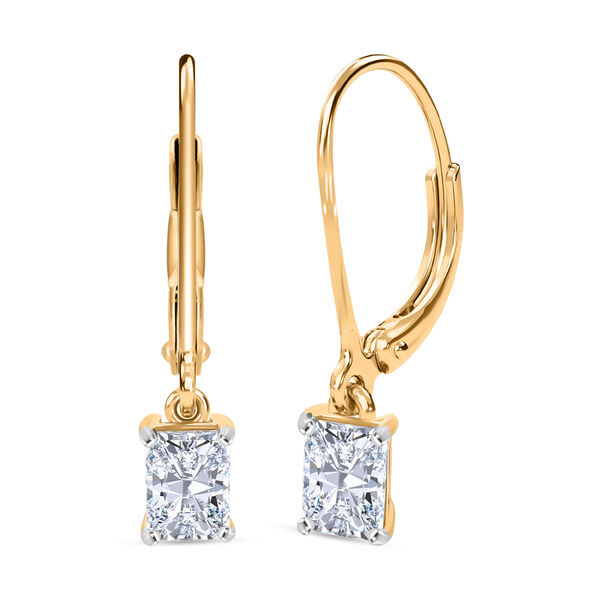 LUXURIANT DIAMOND - Lab Grown Diamant VS-GH SGL zertifiziert Ohrringe 925 Silber 750 Gelbgold Vermeil (10-15 Werktage Lieferzeit) ca. 1.00 ct image number 0