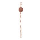 Gold Sandstein Schmuck Zubehör 925 Silber rosévergoldet ca. 1.20 ct