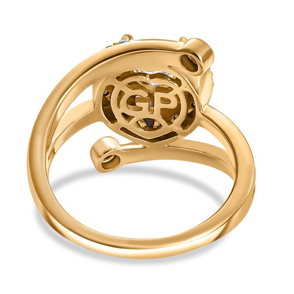 GP Amore Kollektion - Moissanit und Kanchanaburi blauer Saphir-Ring - 1,42 ct. image number 6