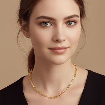 Designer inspiriert - Goldfarbe Halskette ca. 50 cm + 5 cm Extender, 316L Edelstahl ca. 46,90g