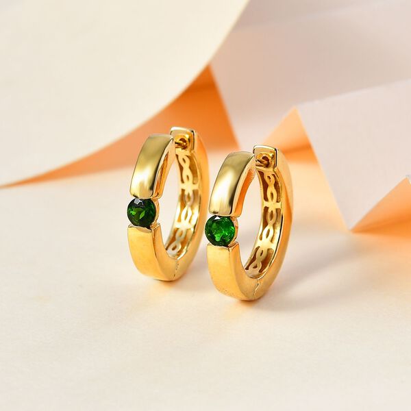 Nat&uuml;rliche Chromdiopsid-Ohrringe - 0,58 ct. image number 2