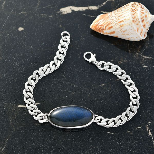 D'Joy AAA Labradorit Armband ca. 20 cm 925 Silber rhodiniert ca. 25,32 ct. image number 1