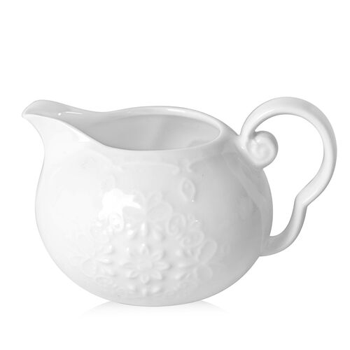 22 teiliges Porzellan Tee Set, 6 Tassen, 6 Teller, 7 Löffel, 1 Teekanne, 1 Zucker, 1 Milch - Art-déco-Stil image number 1