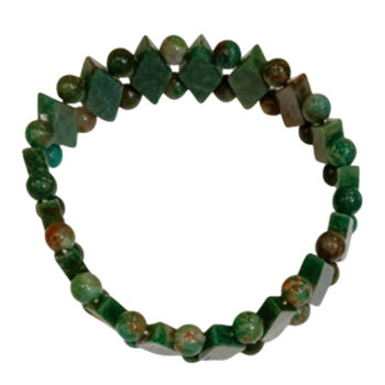 Flexibles gr&uuml;nes Aventurin Armband - 150 ct.