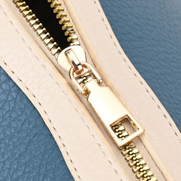 SATCHEL Moderne Handtasche mit Crossbody Gurt, 34x11x22 cm, blau image number 5