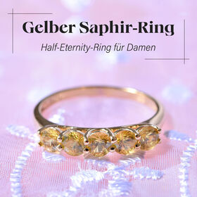 AA gelber Saphir-Ring - 1,75 ct.