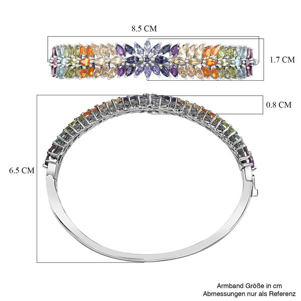 Multi-Edelstein-Armband, 19cm - 11,75 ct. image number 6