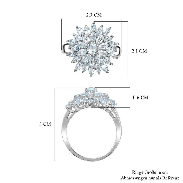 Himmelblauer Topas-Ring - 2,67 ct. image number 7