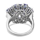 AA Tansanit-Ring, 925 Silber platiniert  ca. 4,04 ct image number 5