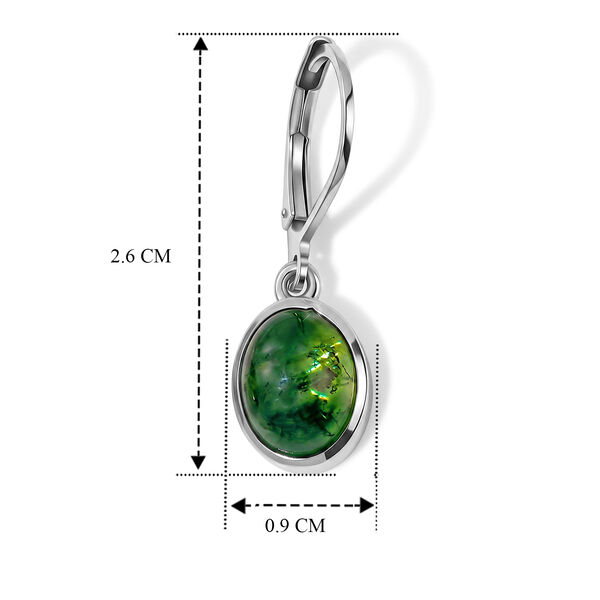 EVER TRUE Moosachat Ohrringe Reine Bronze ca. 4,16 ct. image number 2