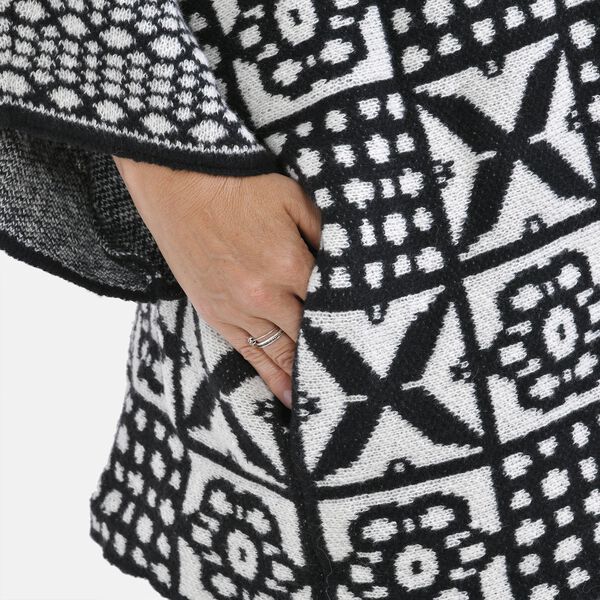 Oversized Cardigan Damen, Schwarz image number 6