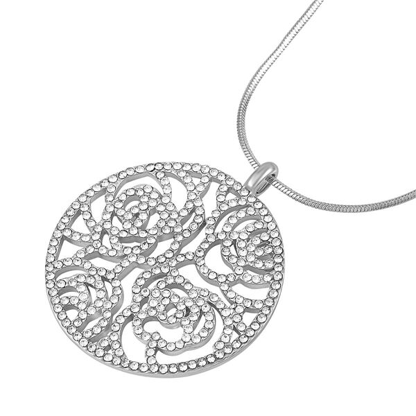 Magischer Kristall-Baum-Anh&auml;nger mit 73cm Kette in Silberton image number 3