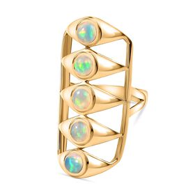 Natürlicher, äthiopischer Welo Opal Ring, ca. 1,59 ct.