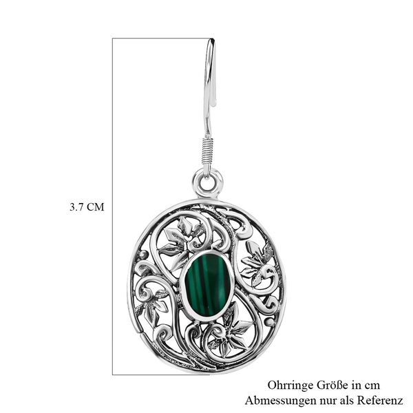 Royal Bali Kollektion - Malachit Ohrringe - 1,21 ct. image number 4