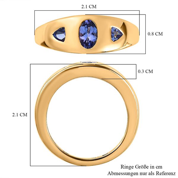 AA Tansanit Ring - 0,66 ct. image number 7