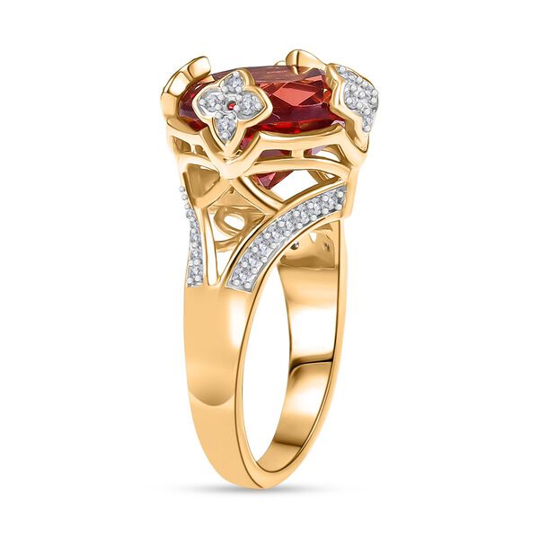 D'Joy Labor Padparadscha Saphir und Zirkon Ring - 9,59 ct. image number 5