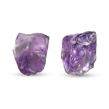 Handgearbeitete Uruguay-Amethyst Fancy-Schliff-Ohrstecker, 925 Silber platiniert ca. 7,00 ct