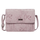 ASSOTS LONDON - Schlangendruck Crossbody Tasche aus 100% echtem Leder, 22x19x6cm, Rosa image number 0