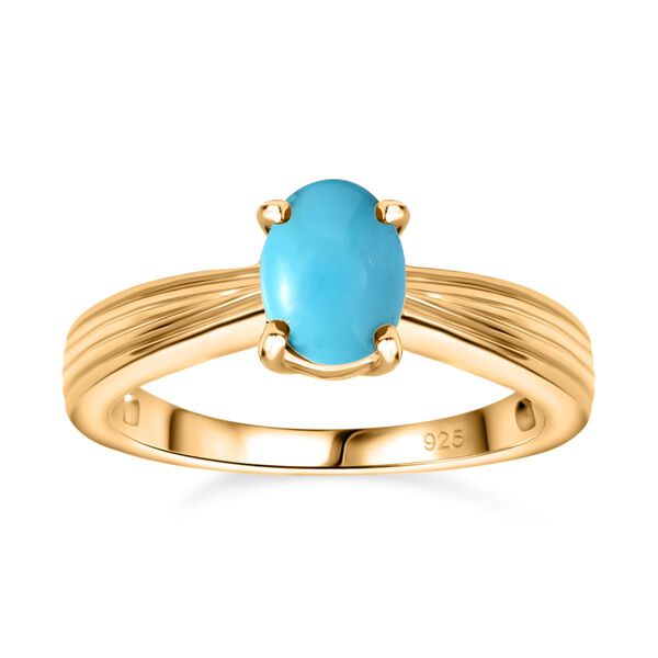 Natürlicher, amerikanischer Sleeping Beauty Türkis-Ring - 0,74 ct. image number 4